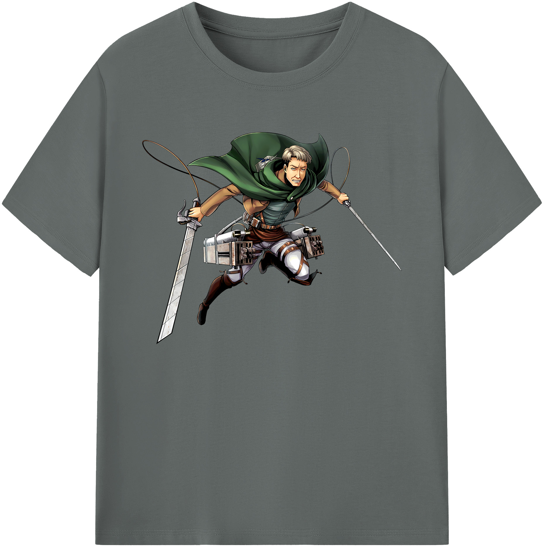 （画像用） 進撃の巨人 Attack on Titan 綿100％ メンズ半袖Tシャツ｜肌触りやわらか＆通気性